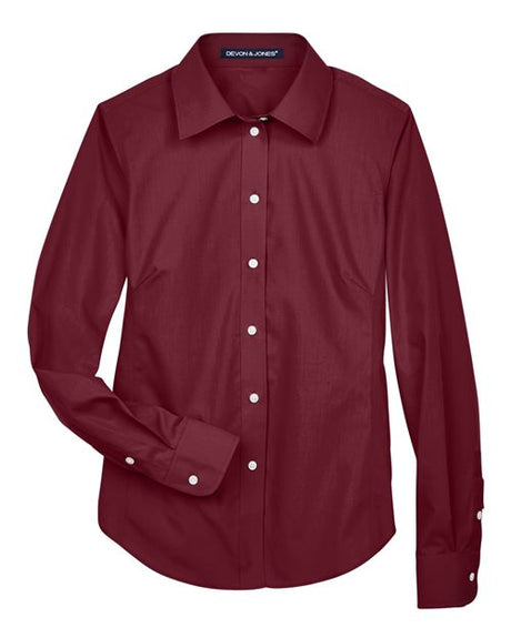 Women's Crown Collection Broadcloth Woven Dress Shirt
