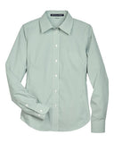 Women's Crown Collection Banker Stripe Woven Dress Shirt