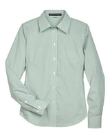 Women's Crown Collection Banker Stripe Woven Dress Shirt