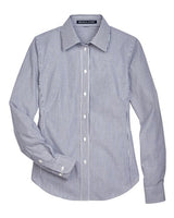 Women's Crown Collection Banker Stripe Woven Dress Shirt
