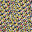 Yellow. Blue and Red Printed Stretch Cotton Sateen