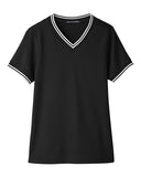 Women's CrownLux Performance Plaited Tipped V-Neck Shirt