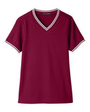 Women's CrownLux Performance Plaited Tipped V-Neck Shirt