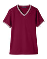 Women's CrownLux Performance Plaited Tipped V-Neck Shirt