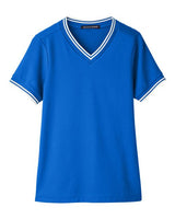 Women's CrownLux Performance Plaited Tipped V-Neck Shirt