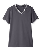 Women's CrownLux Performance Plaited Tipped V-Neck Shirt