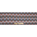 Yellow, Red and Blue Chevron Stretch Cotton Sateen