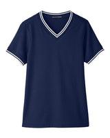 Women's CrownLux Performance Plaited Tipped V-Neck Shirt