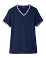Women's CrownLux Performance Plaited Tipped V-Neck Shirt