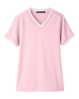 Women's CrownLux Performance Plaited Tipped V-Neck Shirt