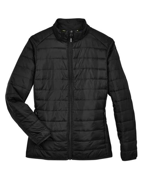 CORE365 Womens Prevail Packable Puffer Warm Jacket insulated portable winter coat