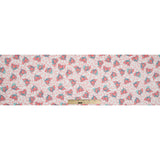 Coral and Seafoam Floral Stretch Cotton Sateen