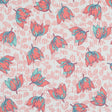 Coral and Seafoam Floral Stretch Cotton Sateen