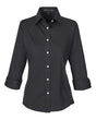 Devon & Jones Women's Perfect Fit Three-Quarter Sleeve Stretch Poplin Dress Shirt