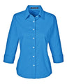 Devon & Jones Women's Perfect Fit Three-Quarter Sleeve Stretch Poplin Dress Shirt