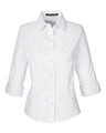 Devon & Jones Women's Perfect Fit Three-Quarter Sleeve Stretch Poplin Dress Shirt