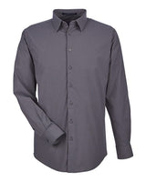 Devon & Jones Men's CrownLux Performance Tonal Mini Check Woven Dress Shirt