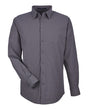 Devon & Jones Men's CrownLux Performance Tonal Mini Check Woven Dress Shirt