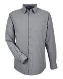 Devon & Jones Men's CrownLux Performance Tonal Mini Check Woven Dress Shirt