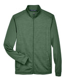 Devon & Jones Men's Newbury Colorblock Mélange Fleece Full-Zip Jacket