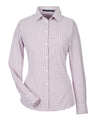 Devon & Jones Women's CrownLux Performance Micro Windowpane Woven Dress Shirt
