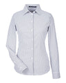 Devon & Jones Women's CrownLux Performance Micro Windowpane Woven Dress Shirt