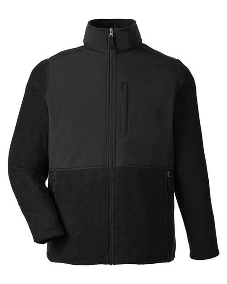 CORE365 Men's Journey Summit Hybrid Full-Zip Fleece Jacket