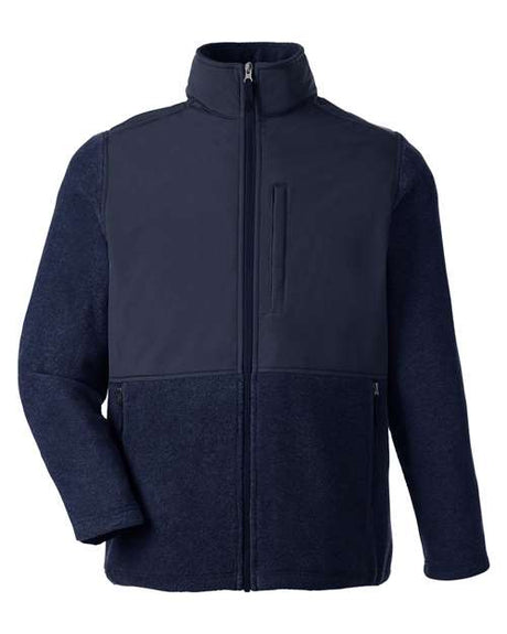 CORE365 Men's Journey Summit Hybrid Full-Zip Fleece Jacket
