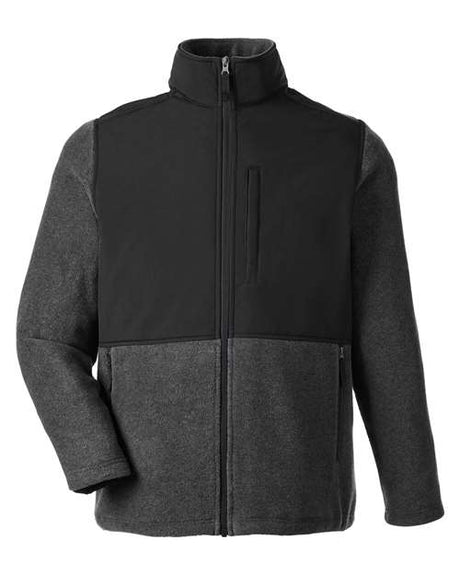 CORE365 Men's Journey Summit Hybrid Full-Zip Fleece Jacket