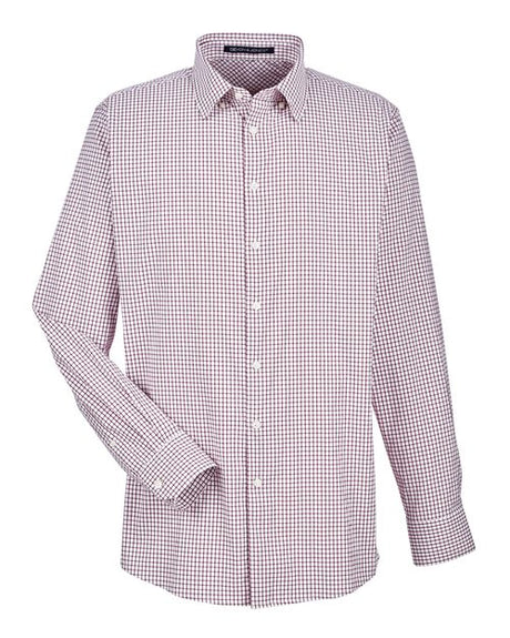 Men's CrownLux Performance Micro Windowpane Woven Dress Shirt