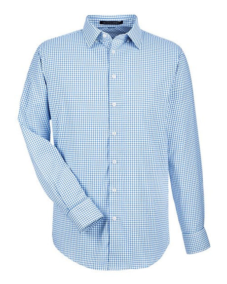Men's CrownLux Performance Micro Windowpane Woven Dress Shirt
