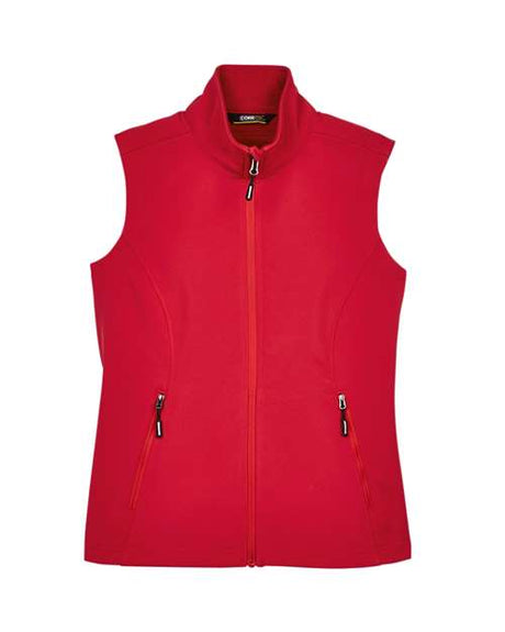 CORE365 Women's Cruise Two-Layer Fleece Bonded Soft Shell Vest