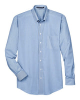 Devon & Jones Men's Crown Collection Banker Stripe Woven Dress Shirt