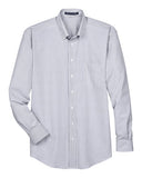 Devon & Jones Men's Crown Collection Banker Stripe Woven Dress Shirt