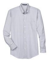 Devon & Jones Men's Crown Collection Banker Stripe Woven Dress Shirt