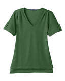 Devon & Jones Women's CrownLux Performance Plaited Rolled Sleeve Shirt