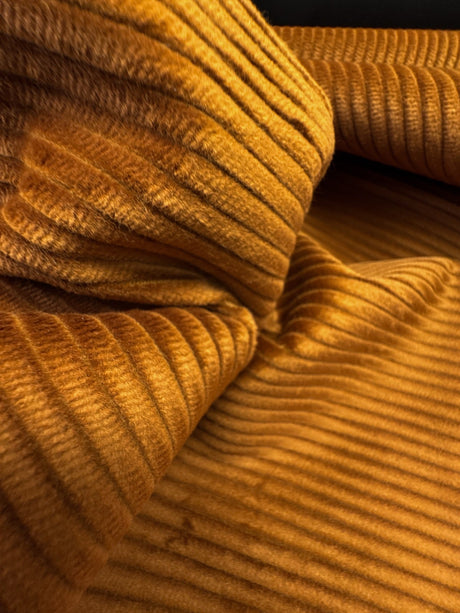 Cotton Corduroy Brown Ribbed