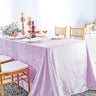 Seamless Rectangular Ice Crushed Velvet Tablecloth