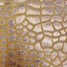 Velvet Hologram Embossed Giraffe Print Fabric