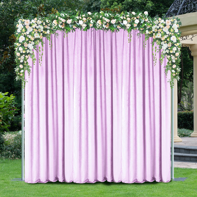 Velvet Backdrop Drape Panel 10 ft x 57 in Lavender