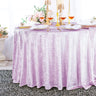 Round Ice Crushed Velvet Tablecloth