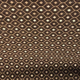 Mercedes Brown Chenille Upholstery Fabric - Damask Pattern, Brown, 56" Width (1 Yard)