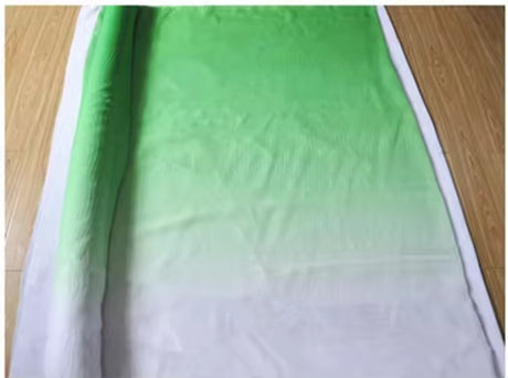 Gradient imitated silk mateiral 30d chiffon fabric for dress 2 tone fabric for dancing clothing wedding fabric meter