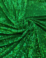 Stretch Sequin on Velvet Emerald Green