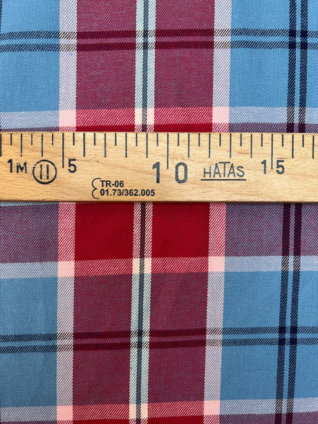 Cotton Tweed Striped Checked Multicolour