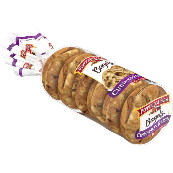 Zeppy Cinnamon Raisin Bagels 6 Pcs