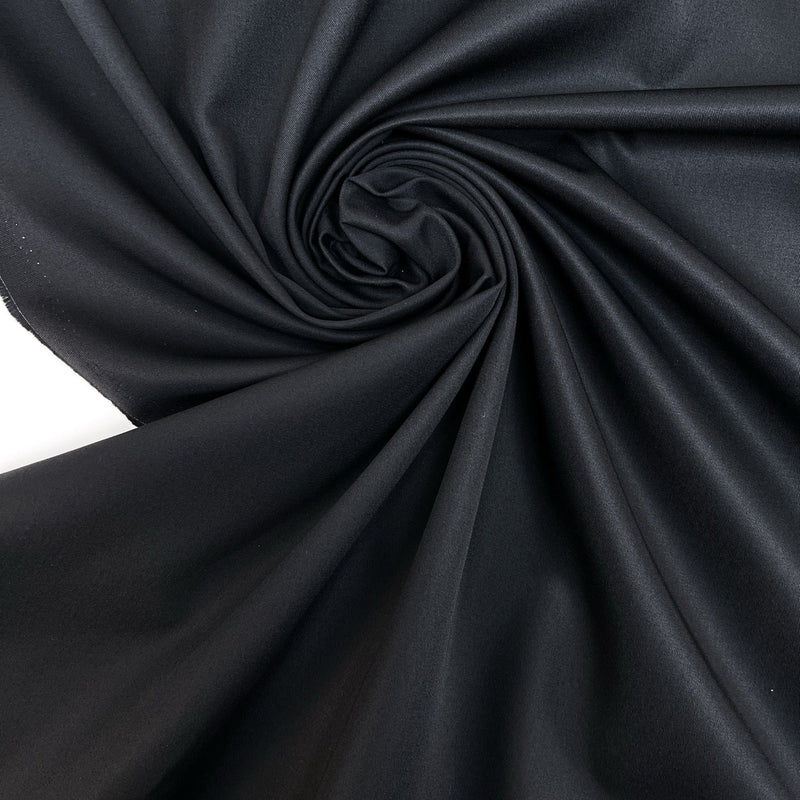 Cotton Gabardine Fabric Black