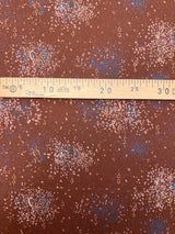 Printed Brown Beige Wool Tweed