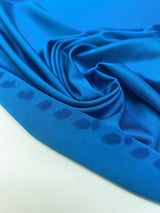 Viscose Knitted Moiré Blue