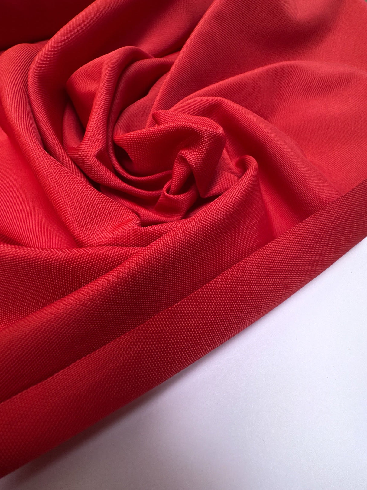 Red Polyamide Woven Fabric